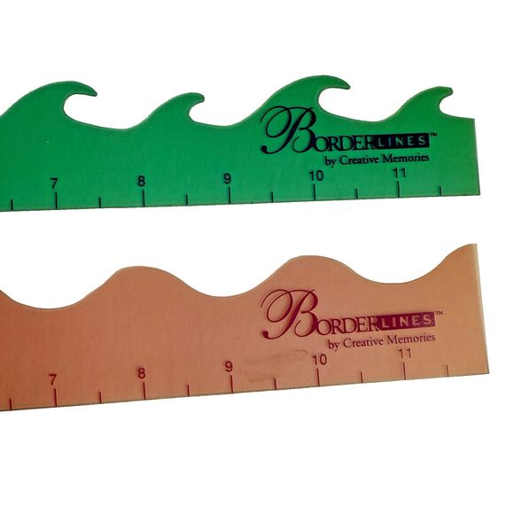 NOS CREATIVE MEMORIES Borderlines Template Scallop Victorian Ocean Wave Stencil - Picture 2 of 3